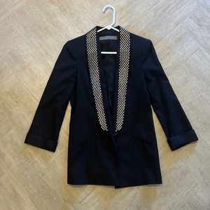 Zara black blazer with detail